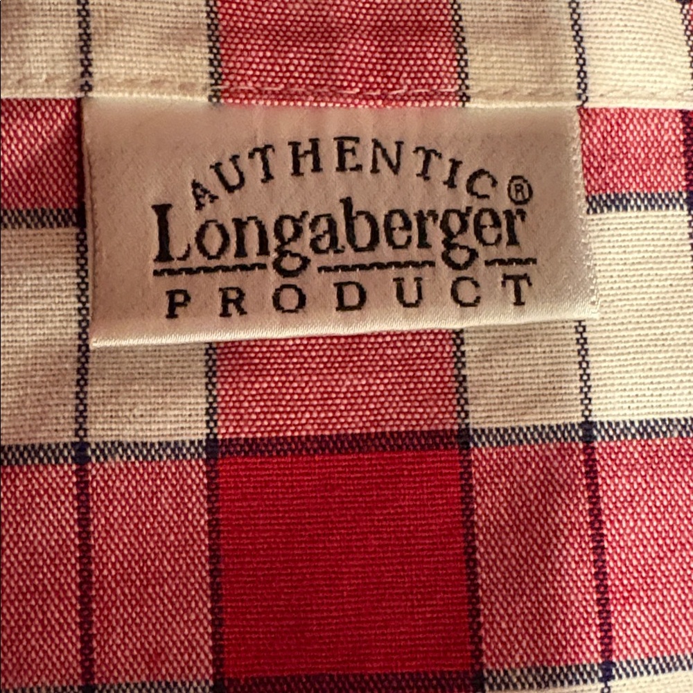 Longaberger Tablecloth in Picnic Plaid Red White Blue excellent condition - Picture 4 of 9